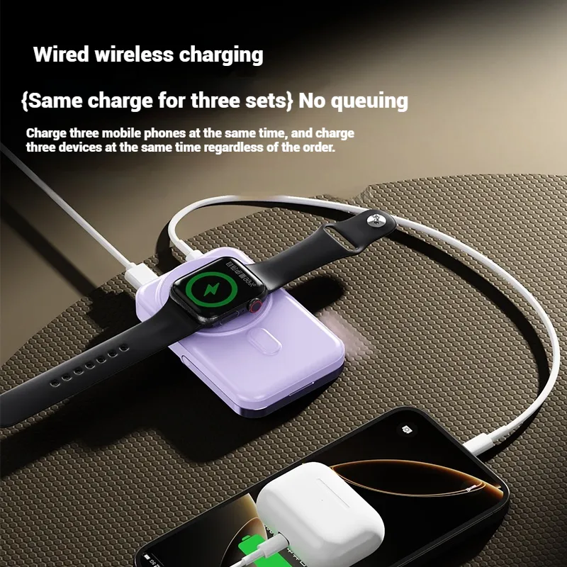 Portable Charger with Stand, Portable Power Bank for iPhone, Samsung and Android, Portable Phone Charger with Display