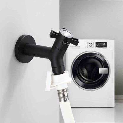 Wall-Mount Outdoor Garden Faucet | Cold Water Hose Spigot with Brass Valve & Stainless Steel Body for Yard, Patio & Balcony