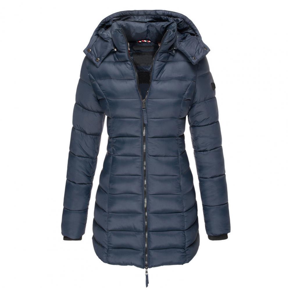 Women's Hooded Trench Coat – Oversized Warm Jacket for Fall Winter Spring – Water-Resistant Long Windbreaker