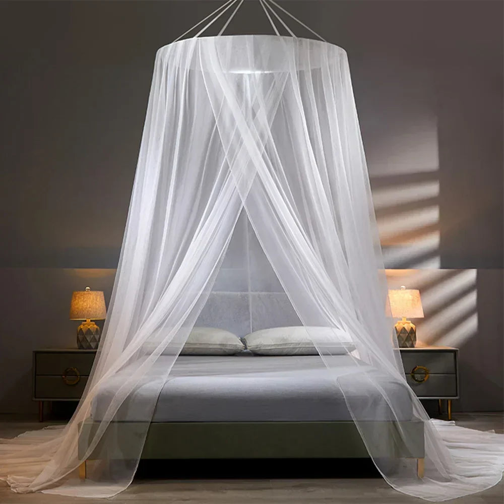 Pop-Up Mosquito Net Tent for Full Size Bed – Freestanding Bug Screen for Bedroom & Camping Travel