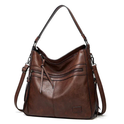 Genuine Leather Crossbody Shoulder Bag for Women with Adjustable Strap & Magnetic Flap | Premium Handbag Purse for Daily Use, Work, Travel