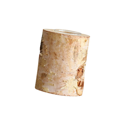 Natural Wood Tealight Stand 2-8 Inches Farmhouse Table Accent Organic Bark Texture Mantel Display Home Centerpiece Décor