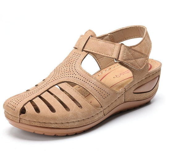 Orthopedic Leather Toe-Correcting Sandals for Women | Bunion Relief | Adjustable Arch Support Footwear | Casual Summer Walking Shoes for