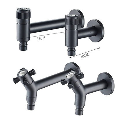 Wall-Mount Outdoor Garden Faucet | Cold Water Hose Spigot with Brass Valve & Stainless Steel Body for Yard, Patio & Balcony