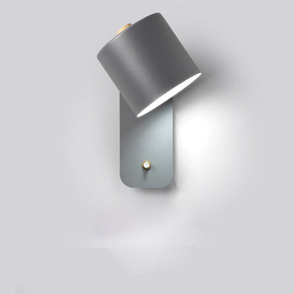 Metal Wall Sconce with On/Off Switch – LED Reading Light for Bedroom, Living Room & Hallway – Modern Minimalist Lighting Fixture