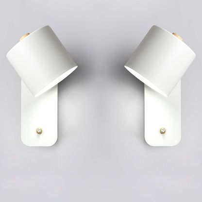 Metal Wall Sconce with On/Off Switch – LED Reading Light for Bedroom, Living Room & Hallway – Modern Minimalist Lighting Fixture