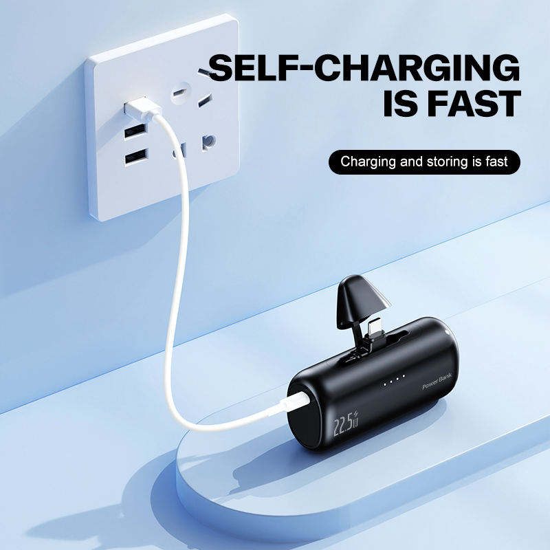 Ortekor Portable Charger Power Bank with Integrated Lightning Connector – Best Portable Charger Fast Charging Portable Power Bank for iPhone & USB Devices