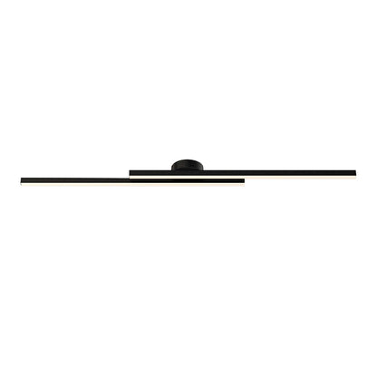 35-Inch Linear LED Vanity Light Fixture in Black – Adjustable Color Temperature Bathroom Mirror Lighting for Modern Hallways, Entryways & Po