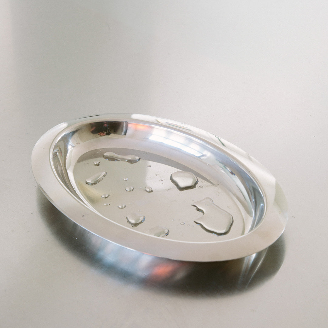 Polished Stainless Steel Oval Food Platter for Appetizers Breakfast Dinner Party Hosting Decorative Display Tray Kitchen Dining Room Enterta