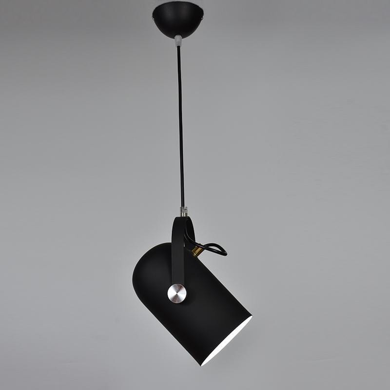Adjustable Metal Drop Ceiling Fixture E27 Socket Warm Glow Tilting Shade Over Island Counter Dinette Task Modern Minimal Scandinavian Style