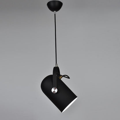 Adjustable Metal Drop Ceiling Fixture E27 Socket Warm Glow Tilting Shade Over Island Counter Dinette Task Modern Minimal Scandinavian Style