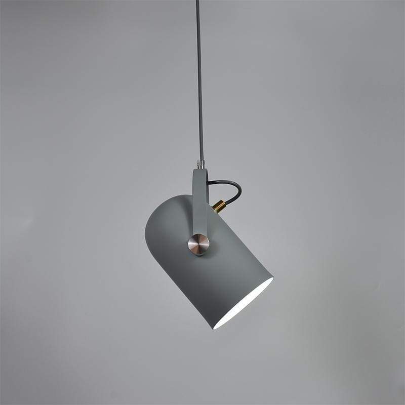 Adjustable Metal Drop Ceiling Fixture E27 Socket Warm Glow Tilting Shade Over Island Counter Dinette Task Modern Minimal Scandinavian Style
