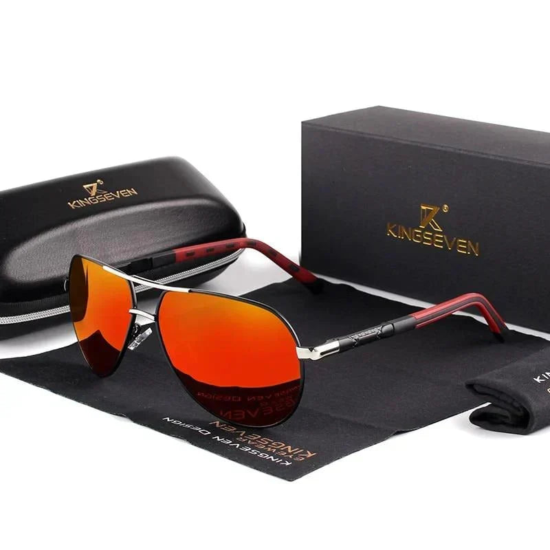 Men's Polarized Retro Sunglasses with UV400 Protection for Driving & Outdoor Activities