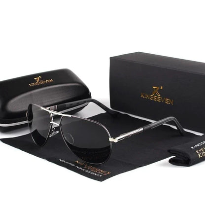 Men's Polarized Retro Sunglasses with UV400 Protection for Driving & Outdoor Activities