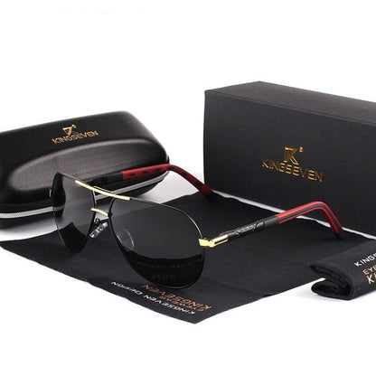 Polarized Aluminum Frame Sunglasses for Men & Women – UV400 Protection