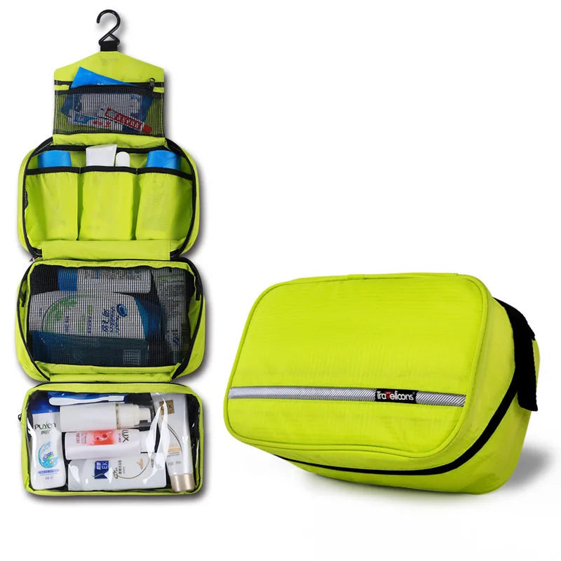 Large Water-Resistant Toiletry Bag for Travel – Spacious Organizer Pouch for Men & Women with Handle & Zippered Compartments for Gym