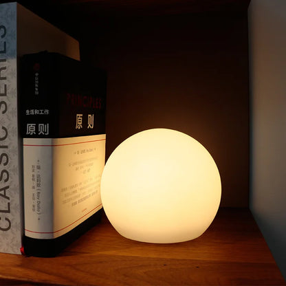 Cordless LED Sphere Accent Light with Remote Control 16 Colors Dimmable Rechargeable Globe Lamp for Nightstand Patio Deck Garden Party Decor
