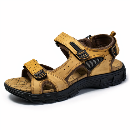 Men's Orthopedic Sandals with Arch Support for Heel & Knee Pain Relief | Cushioned Footbed Slides for Plantar Fasciitis & All-Day Comfort