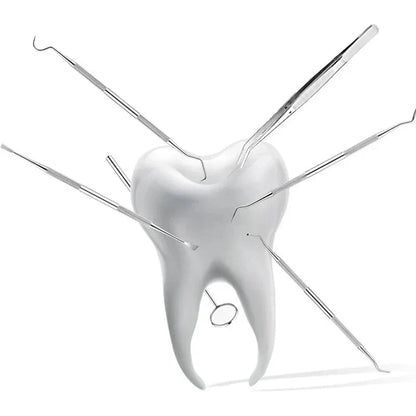 Oral Care Tools Set - Stainless Steel Dental Picks and Scrapers for Plaque Removal