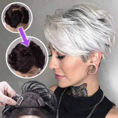 Clip-In Hair Topper for Volume and Coverage | Lightweight Synthetic Fiber Extension with Secure Clips for Thinning Hair or Crown Enhancement