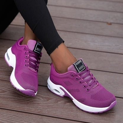 Women's Cushioned Walking Sneakers with Arch Support – Ergonomic Athletic Shoes for Daily Comfort, Training & Active Lifestyle