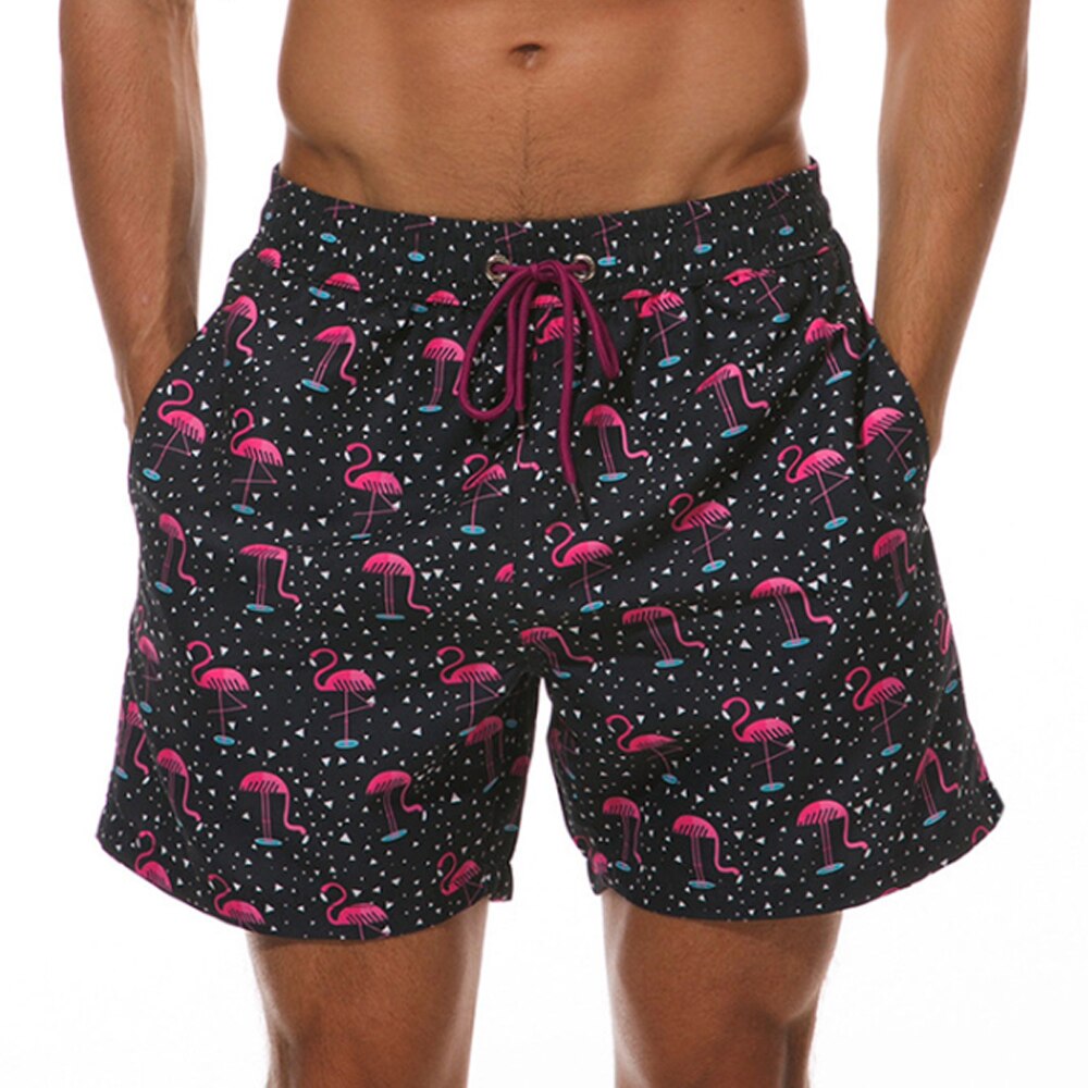 Men's Quick-Dry Swim Trunks with Drawstring, Lightweight Mesh-Lined Boardshorts for Beach & Pool