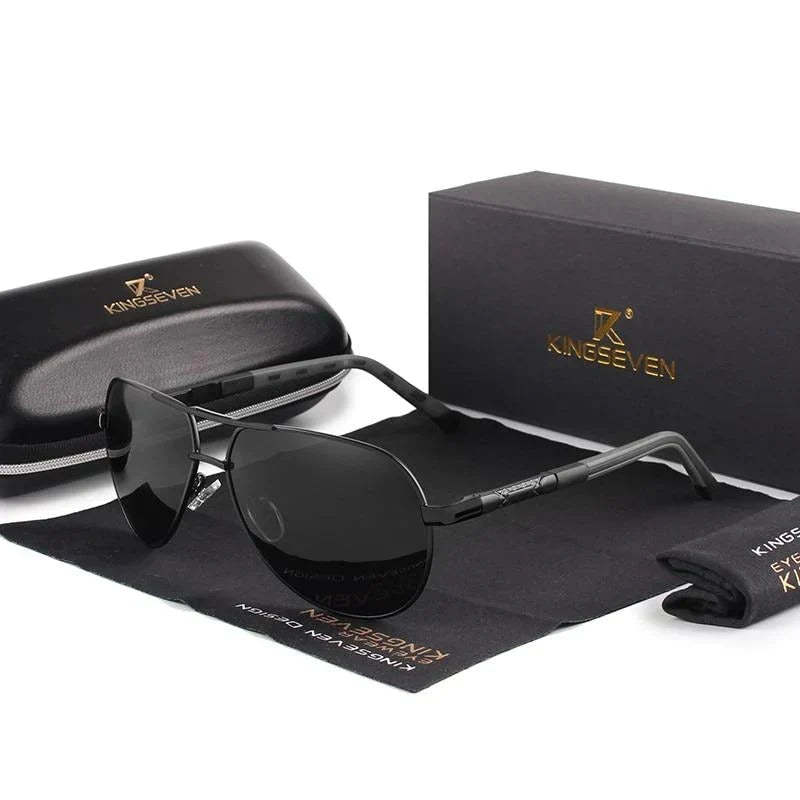 Men's Polarized Retro Sunglasses with UV400 Protection for Driving & Outdoor Activities