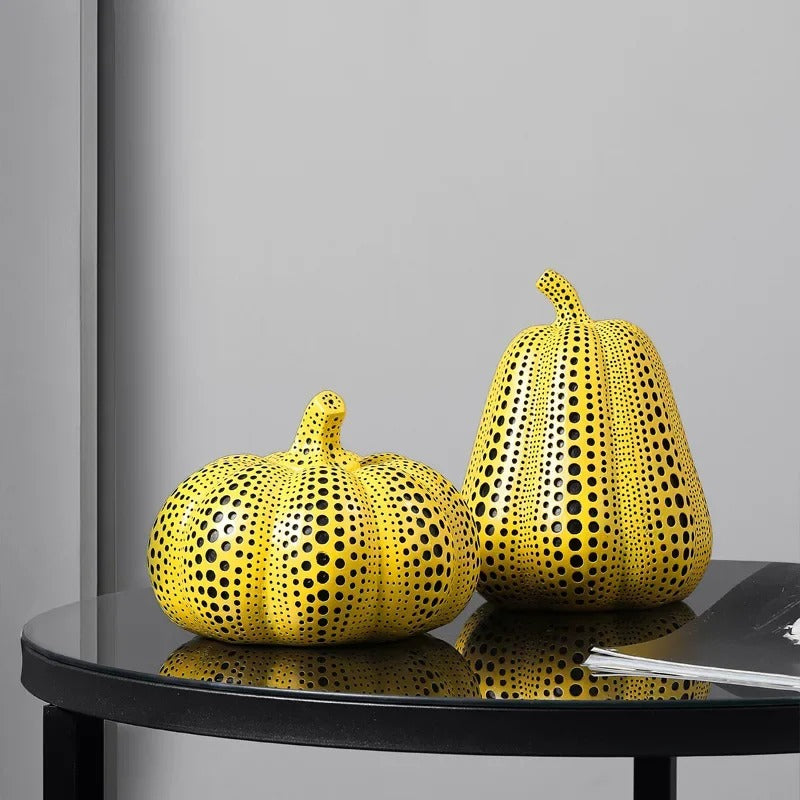 Hand-Painted Artistic Sculptures with Iconic Dot Design – Mico Ornament Collection