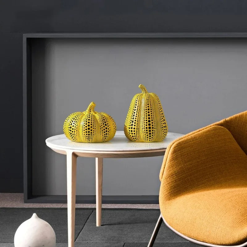 Hand-Painted Artistic Sculptures with Iconic Dot Design – Mico Ornament Collection