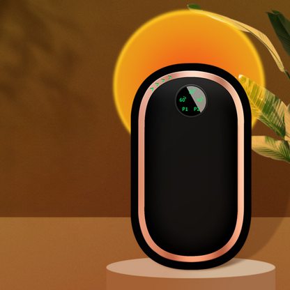 Compact Electric Hand Warmer Set with Rechargeable Battery for Portable Warmth