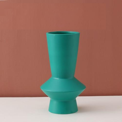 Handcrafted Bright Color Ceramic Flower Vase - Elegant Home Decor