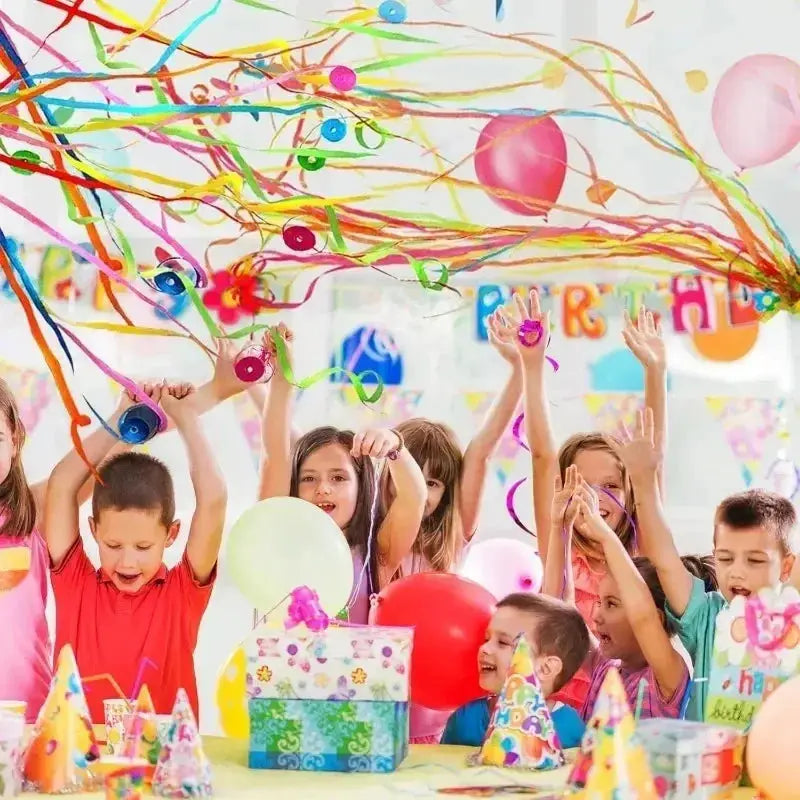 Biodegradable Celebration Streamers 16 ft Throw Length Mixed Colors for Weddings Birthdays Graduations Quiet Alternative to Confetti Indoor