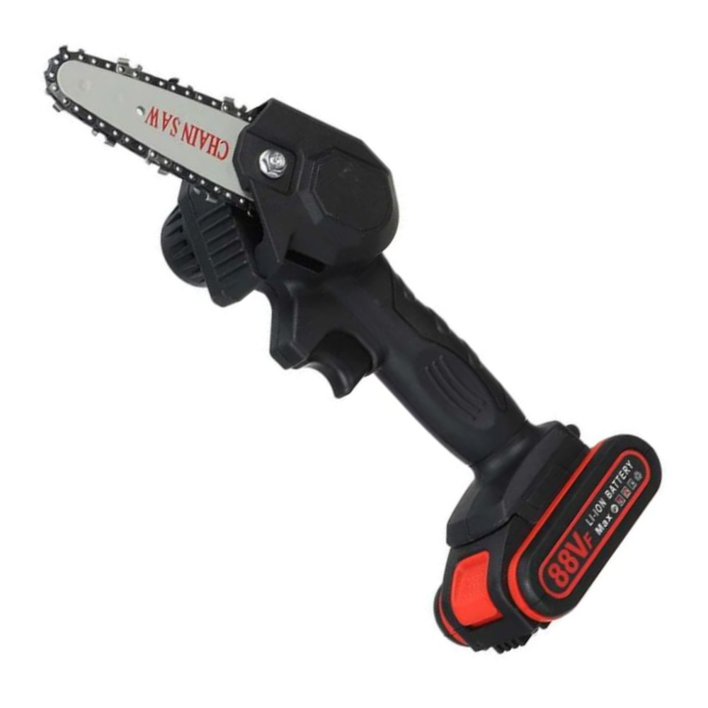 Lightweight Cordless Mini Chainsaw 1.5 lb Battery-Powered Pruner One-Handed Tree Trimmer for Garden Yard Landscaping Branch Cutting Home Out