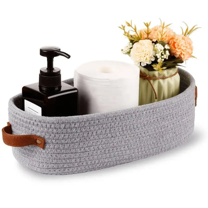 Harper Storage Basket Organizer - Durable Microfiber, Compact for Shelves