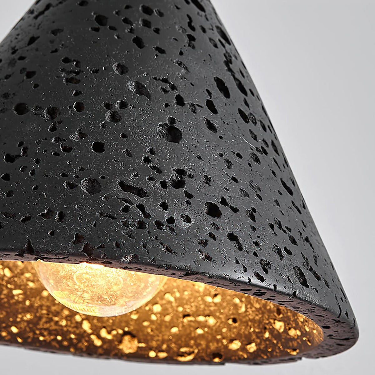Stone Hanging Lamp E26 40W Natural Texture Overhead Light for Island Counter Breakfast Nook Focused Downlight