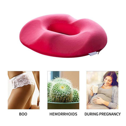 Haven Donut Pillow - Memory Foam Coccyx Cushion for Tailbone Pain Relief
