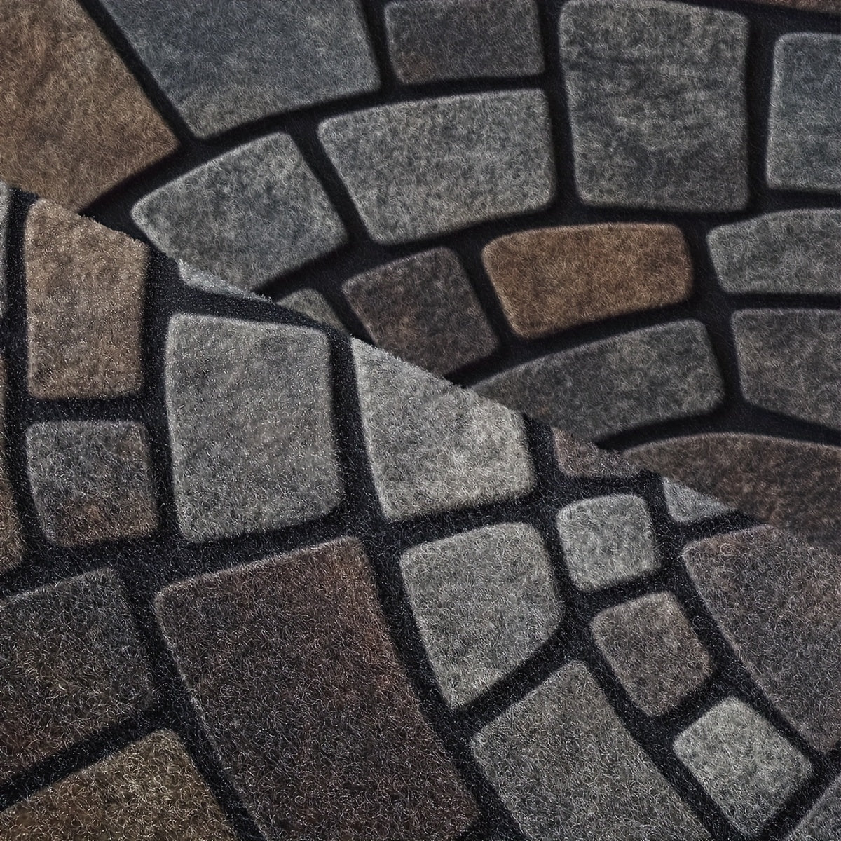 Haven Mosaic Door Mat - Non-Slip Polyester, Indoor Outdoor Use