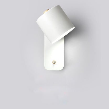 Metal Wall Sconce with On/Off Switch – LED Reading Light for Bedroom, Living Room & Hallway – Modern Minimalist Lighting Fixture