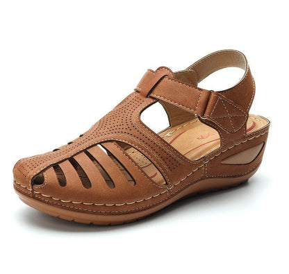 Orthopedic Leather Toe-Correcting Sandals for Women | Bunion Relief | Adjustable Arch Support Footwear | Casual Summer Walking Shoes for