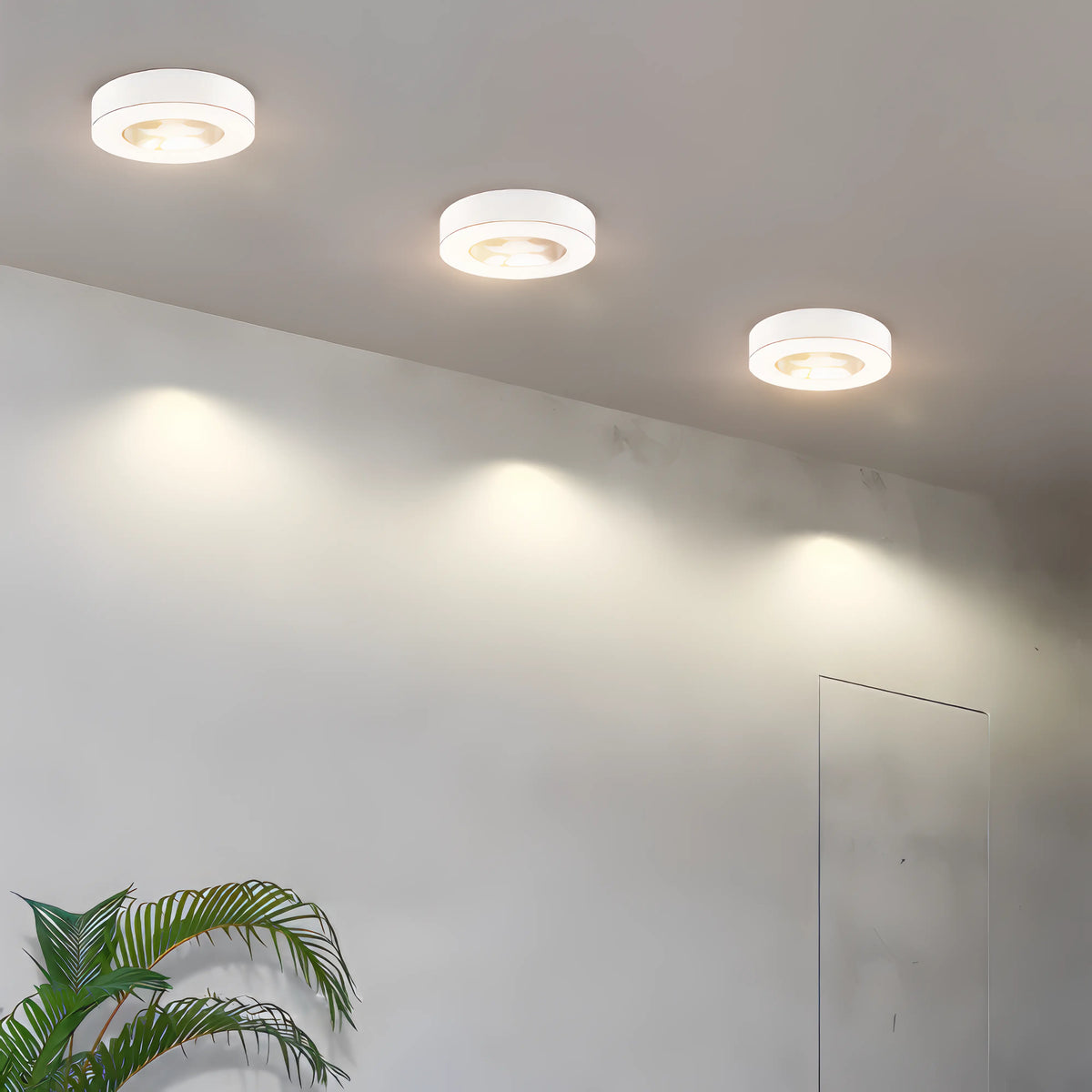 Slim LED Recessed Ceiling Light – Low-Profile Downlight, Dimmable Flush Mount for Kitchen, Living Room, Office