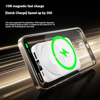 Portable Charger with Stand, Portable Power Bank for iPhone, Samsung and Android, Portable Phone Charger with Display