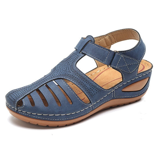 Orthopedic Leather Toe-Correcting Sandals for Women | Bunion Relief | Adjustable Arch Support Footwear | Casual Summer Walking Shoes for