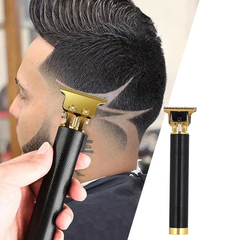 Cordless Hair Trimmer with T-Blade for Men | Rechargeable Electric Clipper for Beards, Outlining & Detail Work | Lithium Battery Grooming