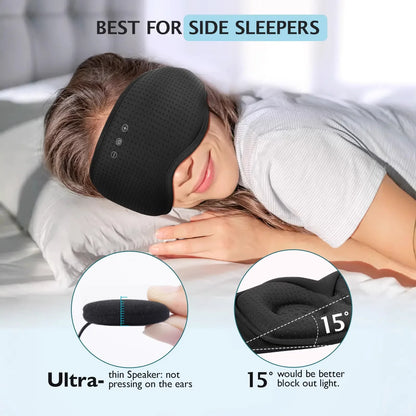 DreamGuard | Bluetooth 3D Sleep Mask with Light Blocking & Breathable Fabric | Perfect Eye Protector for Office Naps