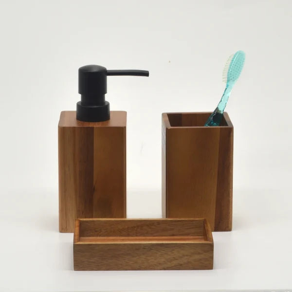 SOAPFLOW – Bathroom Set with Soap Dispenser & Toothbrush Holder