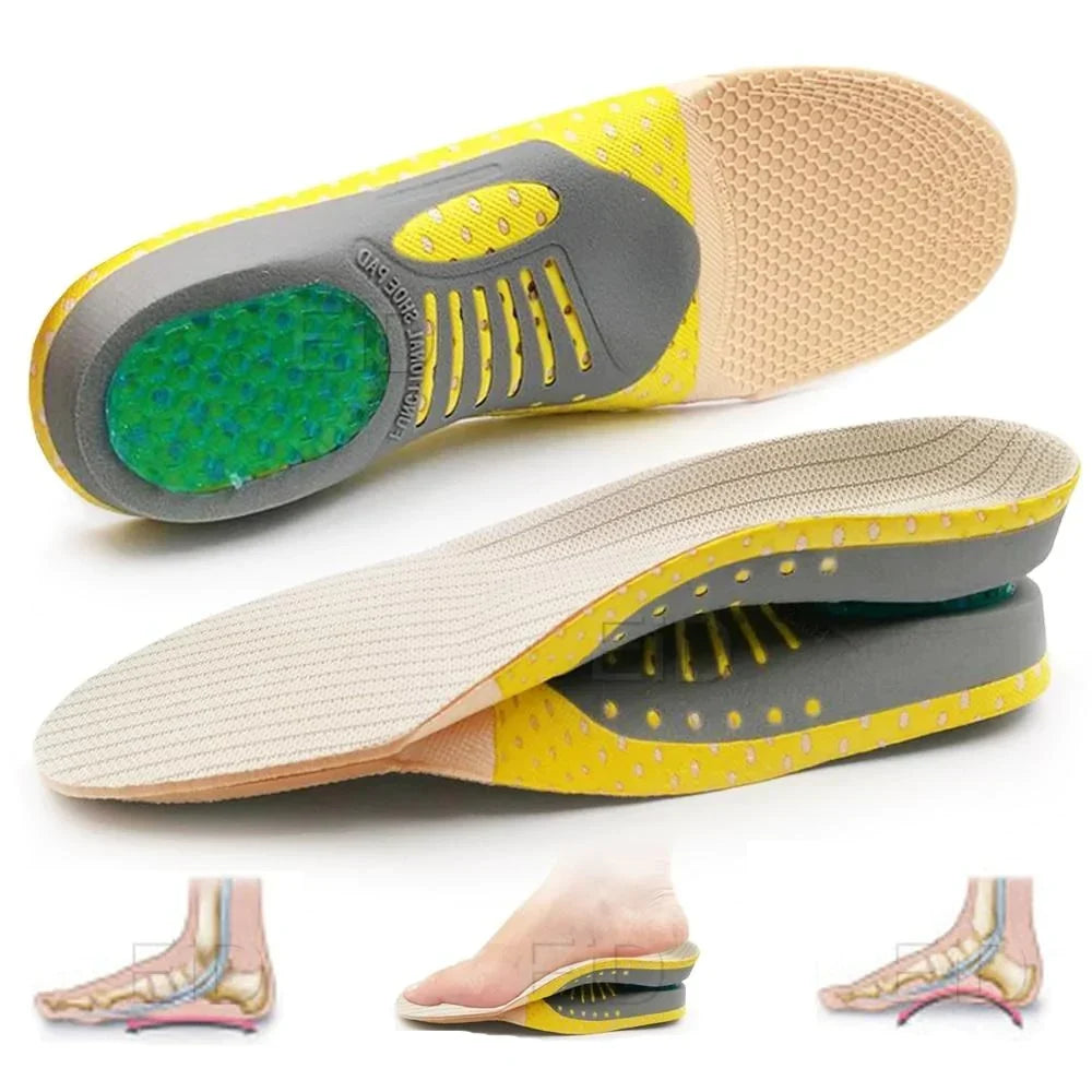 Orthopedic Gel Insoles with Arch Support for Plantar Fasciitis Relief