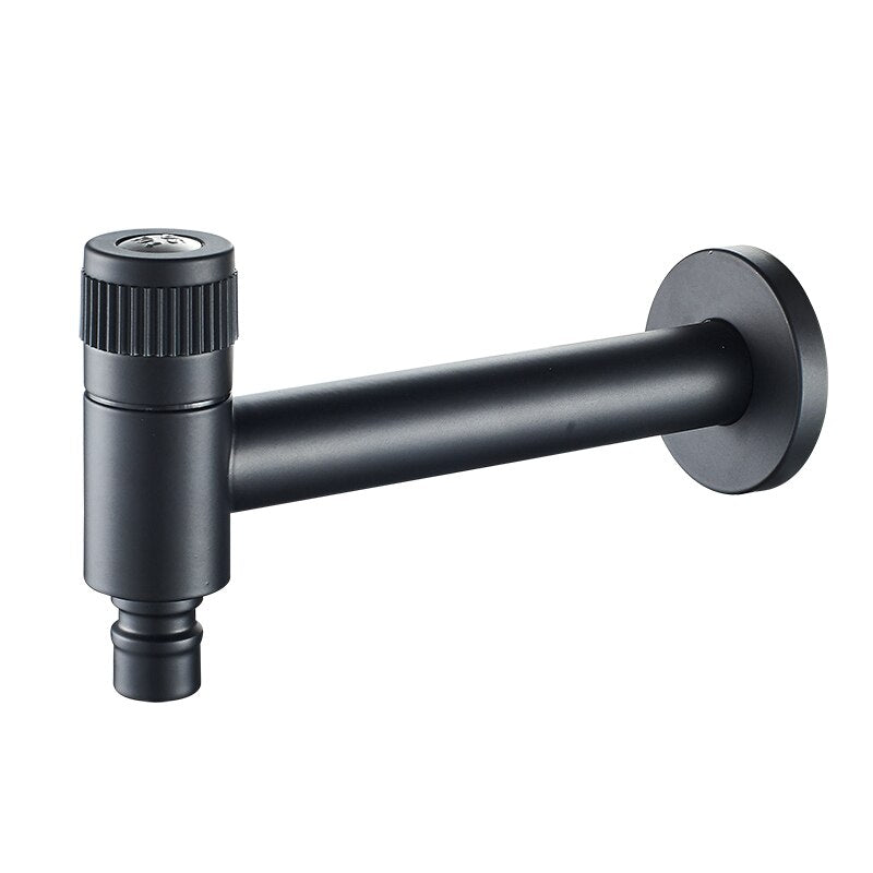 Wall-Mount Outdoor Garden Faucet | Cold Water Hose Spigot with Brass Valve & Stainless Steel Body for Yard, Patio & Balcony