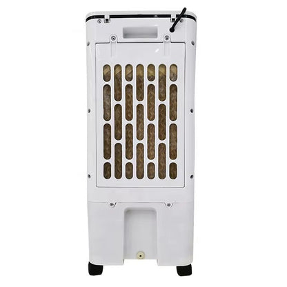 Portable Evaporative Air Cooler with Humidifier and Air Purifier - 3-in-1 Personal Cooling Fan with Ice Compartment, Remote Control, Timer