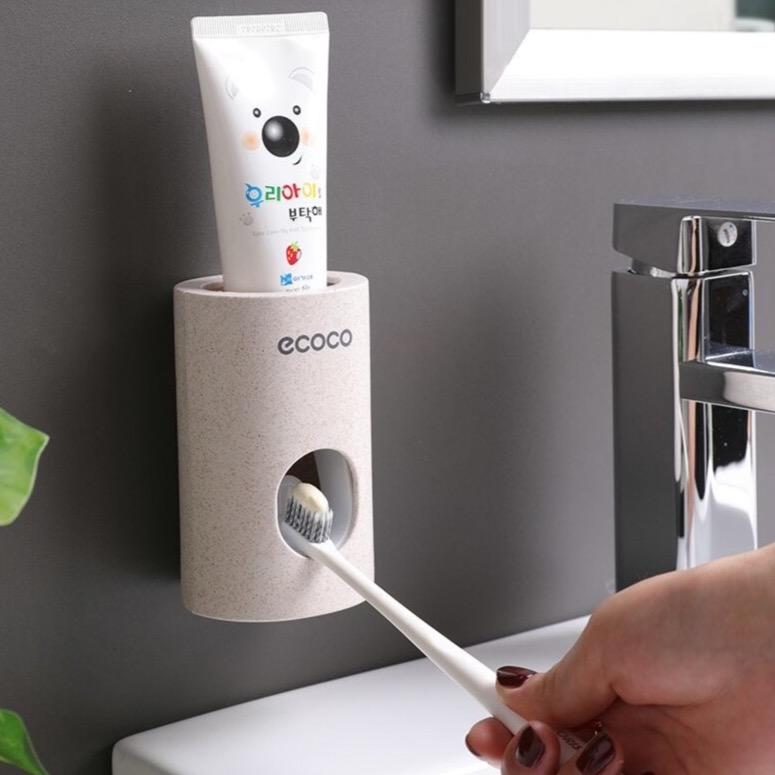 Smart Hygiene | Automatic Toothpaste Dispenser with Wall Mount for Organized Bathroom
