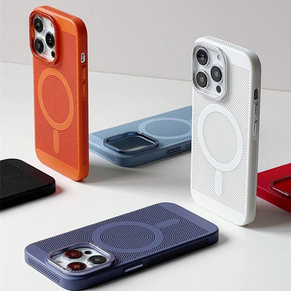 Cooling iPhone Case with MagSafe – Raised Edge Protection for Camera & Screen – Shock-Absorbing TPU Design for Daily Use